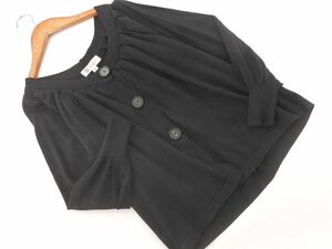 ミッシェルクラン ラメ カーディガン size38/黒 ◇■ ☆ dkb7 レディース