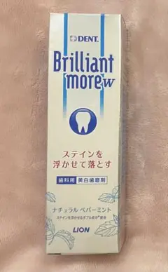 【歯ブラシ付き】ナチュラルペパーミント味ブリリアントモア90g