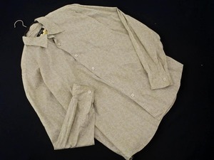 ネコポスOK A.P.C. アーペーセー 総柄 シャツ size1/ベージュｘグレー ◇■ ☆ elb2 メンズ