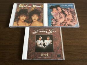 Wink 旧規格3タイトルセット「WINK FIRST LIVE/Shining Star」「Sapphire」「Each side of screen」