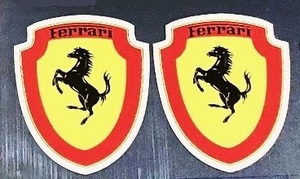 数量限定セール品　　Ferrari 　跳ね馬　マーク付き　２セット　　ステッカー⑧