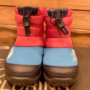 ノースフェイス THE NORTH FACE NFJ52288 K Nuptse Bootie VII ヌプシ ブーティ VII キッズ HM レッド×ブルー 15cm 新品 未使用 正規品