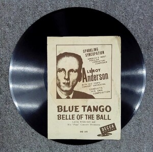 SP盤 レコード BLUE TANGO/LEROY ANDERSON BELLE OF THE BALL/ DECCA DE-35 NY13