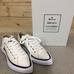 (24)Maison MIHARA YASUHIRO YUCCA 42 メゾンミハラヤスヒロ ユッカ OG ソール キャンバス ロートップ スニーカー ホワイト 白 B12FW702