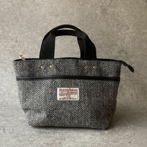 Harris Tweed ハリスツィード かばん バッグ グレー ヘリンボーン トートバッグ ハンド