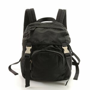 1円■美品■プラダ■V140 テスート ナイロン 三角ロゴ リュックサック バックパック ショルダー バッグ ブラック レディース EHM AC11-3