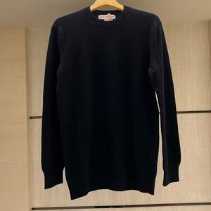 中古 M COMME des GARCONS Shirt Sweater Navy コムデギャルソン ニット セーター メンズ FH N003 W21 3 クルーネック 長袖 ウール