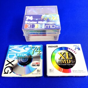 ＭＤ ミニディスク 7点 まとめて◆TDK◆maxell◆Prime Disc(5パック)◆当時物◆未開封品