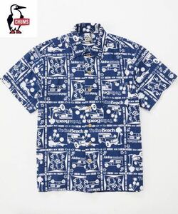 CHUMS Chumloha Shirt Navy チャムス チャムロハ アロハ シャツ（メンズ）ネイビー／紺 CH02-1033／L