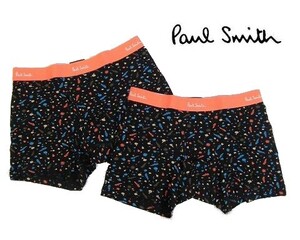 A木01251新品▼ ポールスミス レギュラー ボクサーパンツ 2枚セット 【 M 】 ボクサーブリーフ 下着 パンツ Paul Smith ブラック系