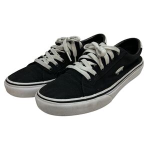 H493 VANS コートアイコン V311 刺繍ロゴ スケートボード スニーカー US8 26cm ブラック ホワイト キャンバス