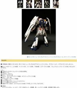 RG 1/144 機動戦士νガンダム アムロ専用　塗装　完成品　ツインファンネル　逆襲のシャア