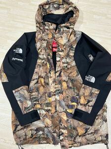 Supreme North Face mountain light jacket Mサイズ シュプリーム ノースフェイス マウンテンパーカー 落ち葉 枯葉 Camo Leaves 2016 落葉