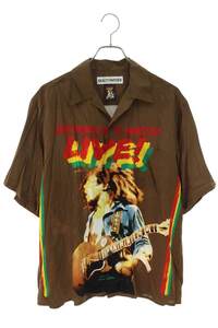 ワコマリア 23SS BOB MARLEY HAWAIIAN SHIRT サイズ:M ボブマーリーハワイアンアロハ半袖シャツ 中古 BS99