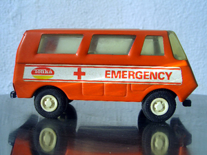 ★70s Tonka MADE IN USA Vintage EMERGENCY VAN エマージェンシーバン 緊急車両 ノスタルジック 古き良きアメリカ レトロ 旧車 ブリキ希少