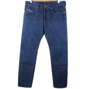 ■DIESEL ディーゼル / BUSTER 0076C REGULAR SLIM-TAPERED / イタリア製 メンズ インディゴ テーパード セルビッチ デニムパンツ W34 L32