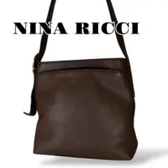 美品 NINA RICCI ニナリッチ レザー 金金具 ショルダーバッグ 肩掛け