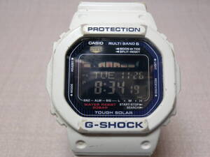 【№7076-O6012】中古： CASIO カシオ G-SHOCK GWX-5600C-7JF Gライド ホワイト デジタル ソーラー メンズ腕時計