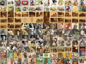 ビンテージアート作品2万画集/絵本デザイン大量素材ヴァレンタインヴィクトリア朝ポストカード妖精天使動物ポスターサーカス劇場等看板商品