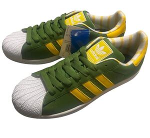 未使用品 09年 adidas G02266 SUPER STAR SS 2 アディダス スーパースター 2 緑/黄 US9.5 27.5㎝