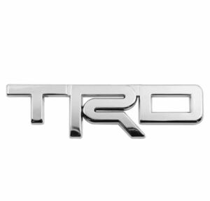 送料無料　TRD　スポーツ　SPORTS　ステッカー　エンブレム　3D シルバー