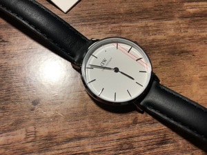 未使用 保管品 Daniel Wellington ダニエルウェリントン Classic B28S02 シルバー×ホワイト 純正革ベルト クオーツ レディース 腕時計