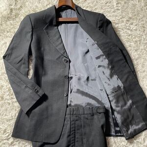 定価15万!!!超一流の象徴!!!【ジョルジオアルマーニ GIORGIO ARMANI】スーツ セットアップ XL相当◎ ブラック◎ 