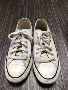 コンバース CONVERSE 1B905 ALLSTAR オールスター Leather レザー　24cm US5 中敷無し　レディーススニーカー