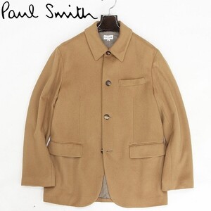 ◆Paul Smith LONDON ポールスミス ロンドン カシミヤ＆ウール ハーフ コート ジャケット キャメル M