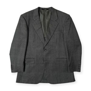 シルク混◆DAKS ダックス ウール&シルク チェック柄 2B テーラードジャケット ブレザー サイズ 96-86-170 96AB5 /メンズ/日本製