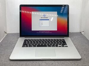 【Apple】MacBook Pro Retina 15inch Late 2013 A1398 Corei7-4960HQ 16GB SSD512GB NVIDIA GeForce GT750M 2GB OS11.6 中古Mac