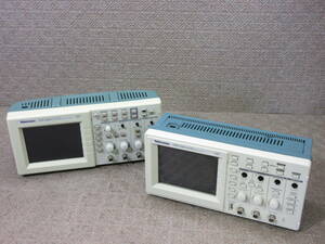 【※ジャンク品 2台セット】Tektronix Digital Oscilloscope TDS210 + TDS1002 (60MHz 1GS/s) オシロスコープ No.V028