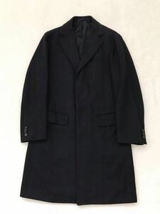 Sartoria Parma サルトリア パルマ チェスターコート size44 イタリア製 クラシコ テーラード ネイビー バーズアイ