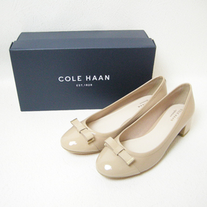 ■COLE HAAN【コールハーン】ベージュ レザー パンプス 7Ｂ■