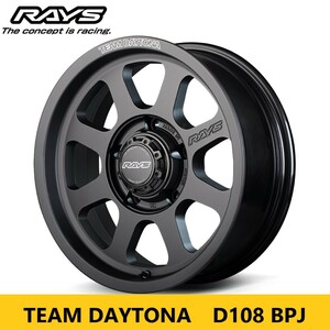 入荷2024/11上少 RAYS レイズ TEAM DAYTONA D108 BPJ 新品4本 6.0J 16in IS+5 PCD139.7 5H スズキ JB64W JB23W ジムニー