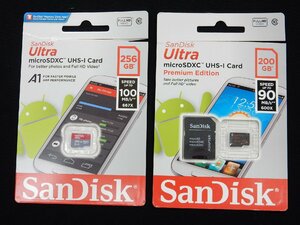 【2枚セット】SanDisk ウルトラ マイクロSDXCカード 250GB 200GB【返品OK】