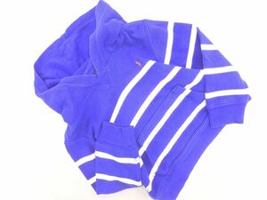 POLO RALPH LAUREN ポロ ラルフローレン ボーダー プルオーバー パーカー size100cm/青 ◇■ ☆ ehc1 子供服