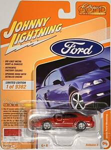 ★値下げ! ジョニーライトニング 2003 フォード マスタング 赤 FORD Mustangレッド 未開封新品