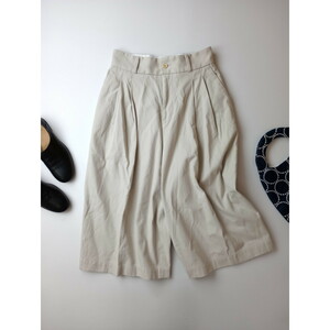 MARGARET HOWELL マーガレットハウエル YARN DYE HEAVY COTTON TWILL コットン パンツ ライト ベージュ 2