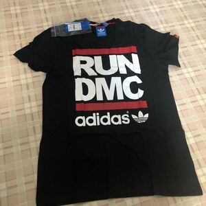 adidas RUN DMC 半袖シャツ限定品ブラック　Black ランディエムシー　オールドスクールヒップホップold school Hiphop アディダス