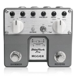 最落無し! Mooer　Shimverb Pro　/ a47642　5タイプのリバーブモード搭載！プリセットも可能な多機能リバーブペダル！　1円