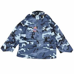 90s DEAD STOCK USA製 民間品 M65 フィールドジャケット CORINTH MANUFACTURING CO. シティーカモ ブルー L アメリカ製　２