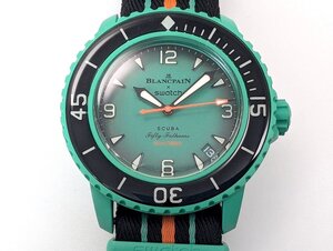 BLANCPAIN×Swatch ブランパン×スウォッチ SCUBA Indian OCEAN SO35I100 自動巻 可動[225247