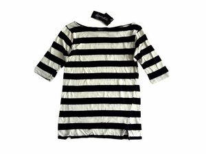 新品 定価2520円 TOPSHOP トップショップ ボートネック Tシャツ カットソー EUR38 US6 UK10 モーリシャス製