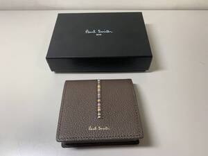 【質屋 尾張屋商店 東京】☆未使用☆ Paul Smith ポールスミス コインケース PSC790 焦茶