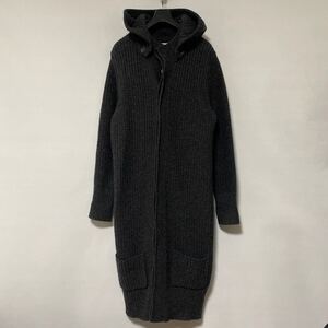 美品 ブラック フリース トム ブラウン 厚手 ウール ロング ニット カーディガン BB1 black fleece thom browne ブルックスブラザーズ 