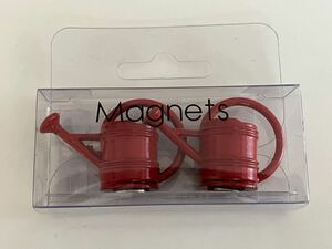 ◯DULTON(ダルトン)TOOL MAGNETS WATERING CAN/SET OF 2/ツール マグネット/ジョーロ/レッド