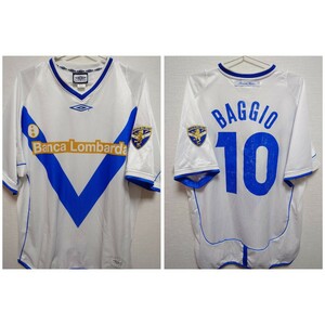 UMBRO　2002〜2003 ブレシア　ロベルト・バッジョ　バッジオ　baggio Away　ユニフォーム