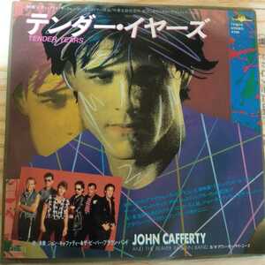 EPレコード　見本盤　テンダー・イヤーズ　TENDER　YEARS ジョン・キャファティー&ザ・ビーバー・ブラウン・バンド　JOHN CAFFERTY OA-7