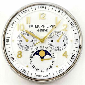 現品限り 激レア 新品 パテック フィリップ 掛け時計 白文字盤 PATEK PHILIPPE ノベルティ 非売品 クォーツ式 ゴールド 西洋 家具 スイス